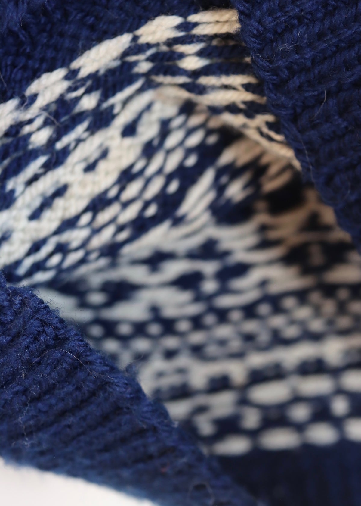Warm Chunky Knit Fair Isle Fisherman’s Jumper