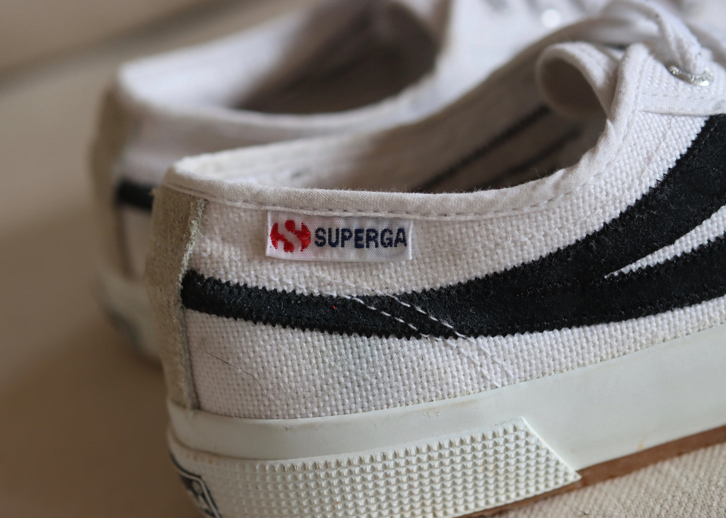 SUPERGA | White Plimsoles Sneakers | Size 4.5