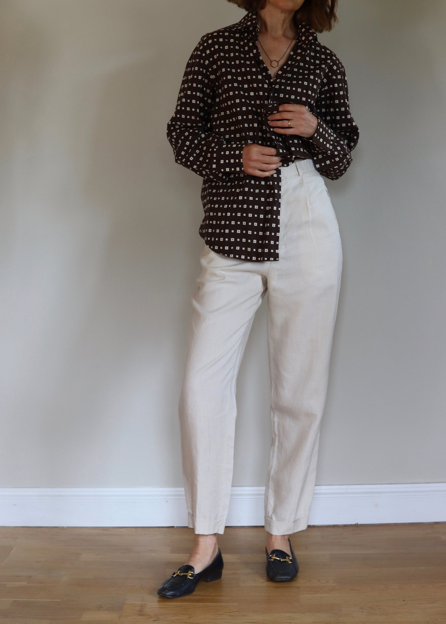 Margaret Howell | Cream Linen Trousers