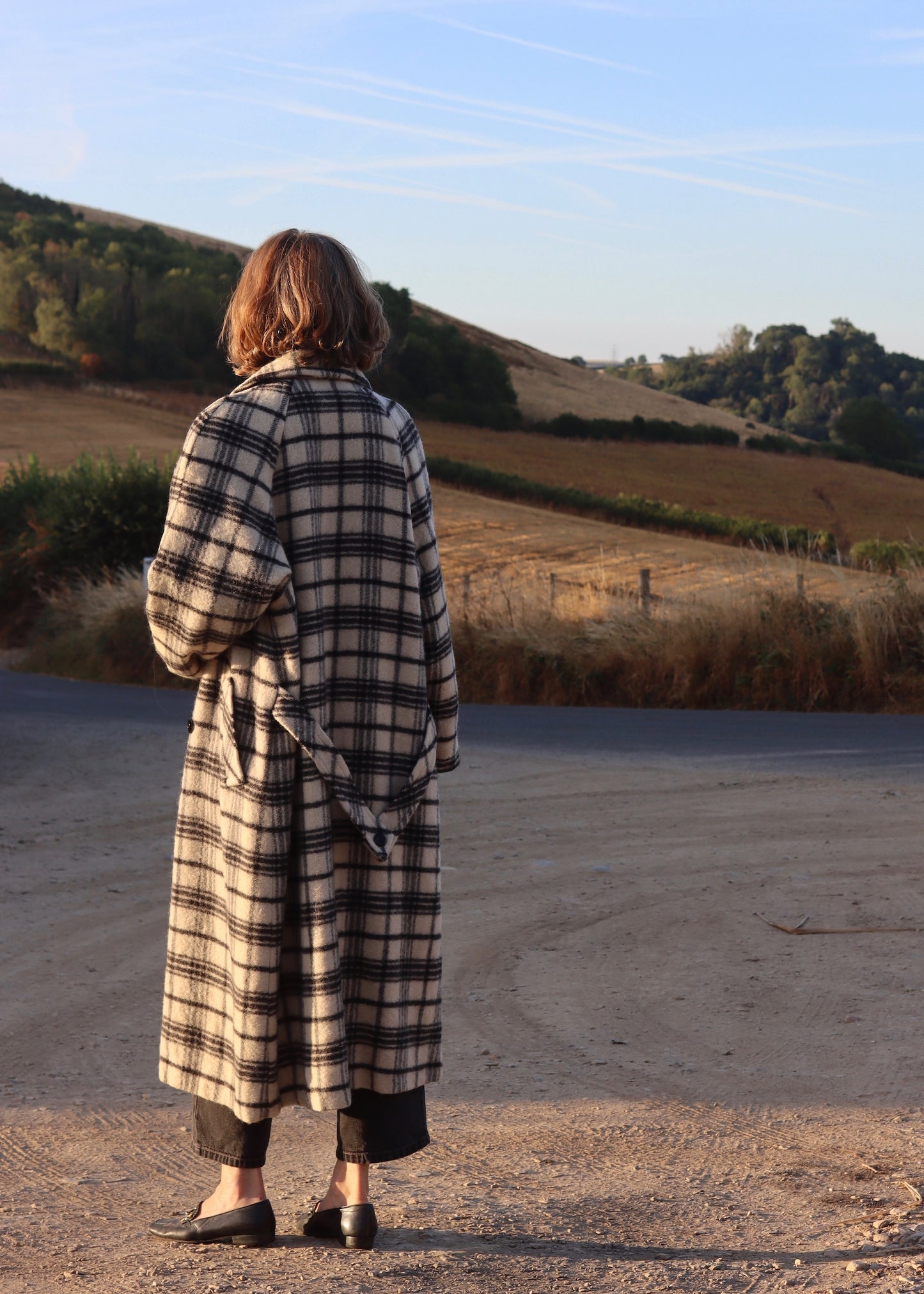 JOHN WEITZ | Oversized Plaid Coat