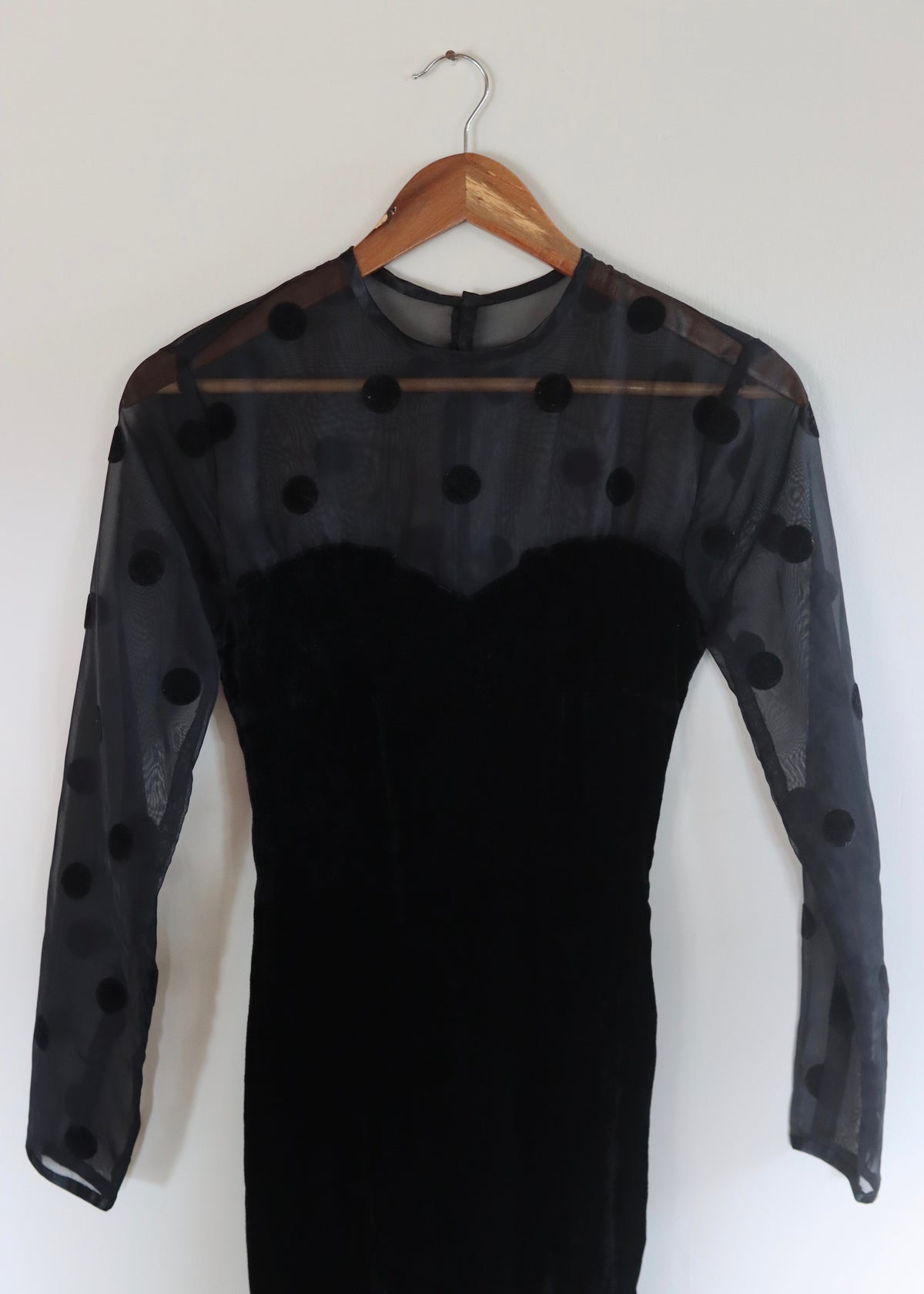 Sabine Lang | 80s Black Velvet Dress