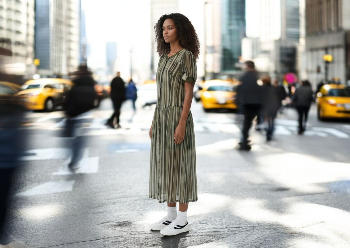 Wallis Exclusive Stripe Dress | 1980s