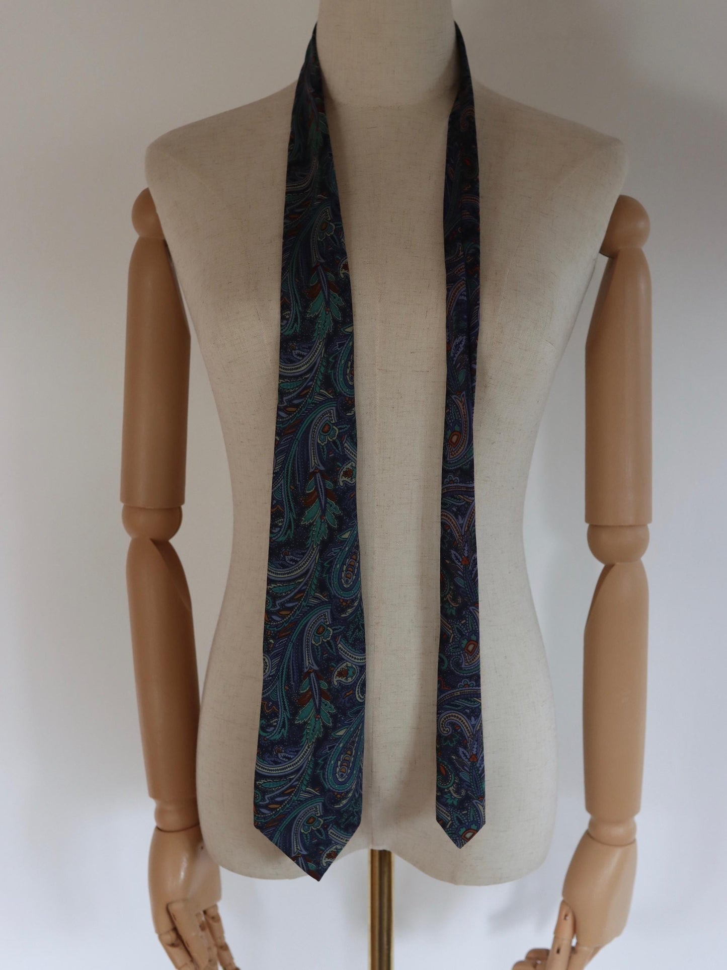 Liberty Blue Paisley Silk Tie