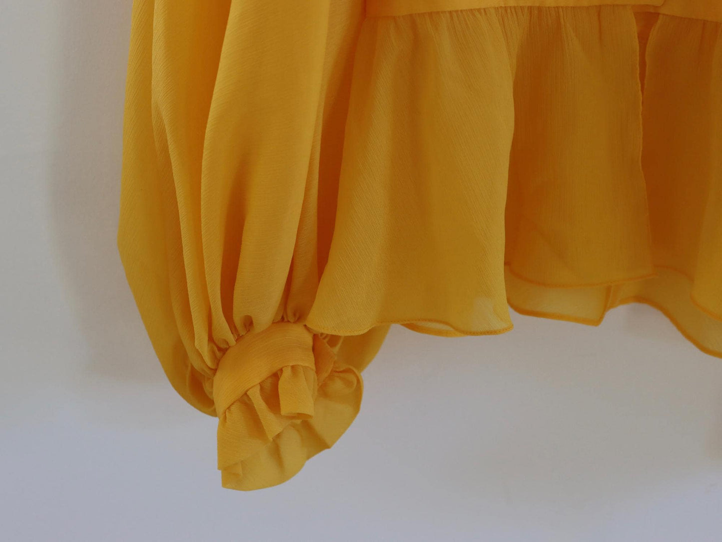 Balloon Sleeve Peplum Blouse | 1970s