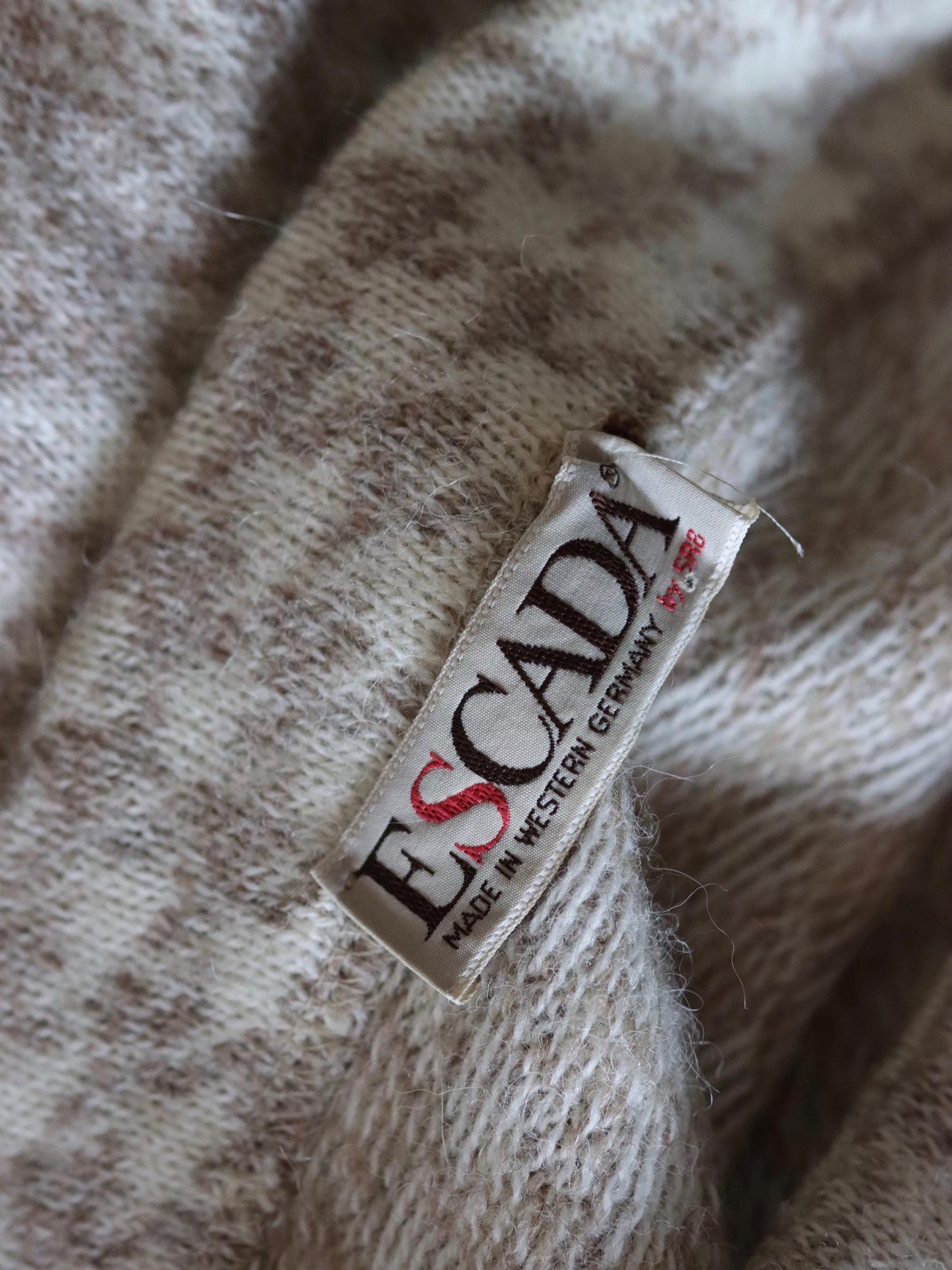 ESCADA Dogtooth Alpaca Blend Jumper | 1980s