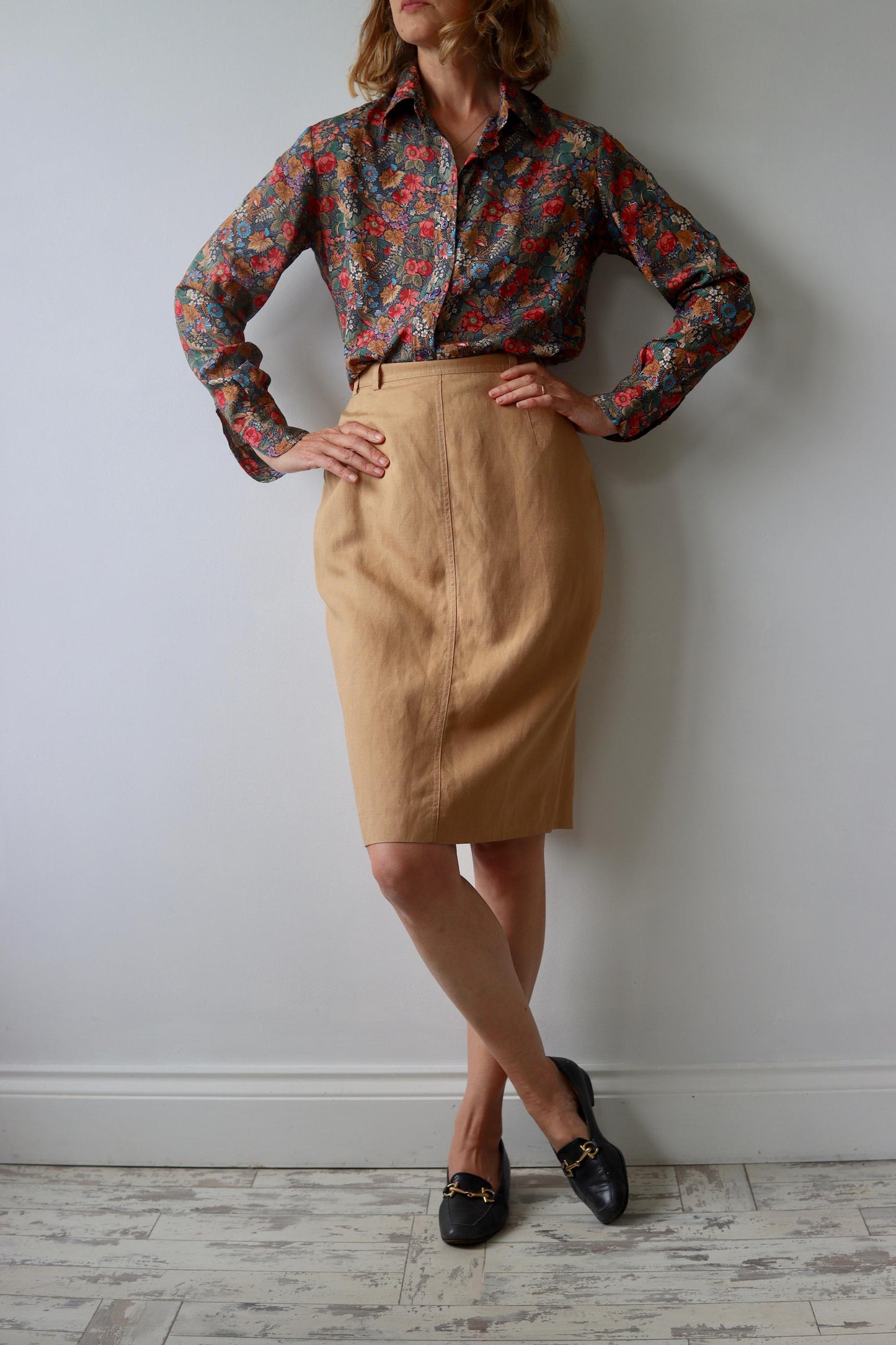 Jaeger | Linen Straight Skirt