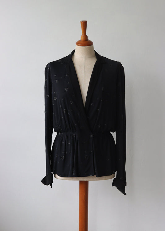 Hidy Misawa Sequin Blouse | 1980s