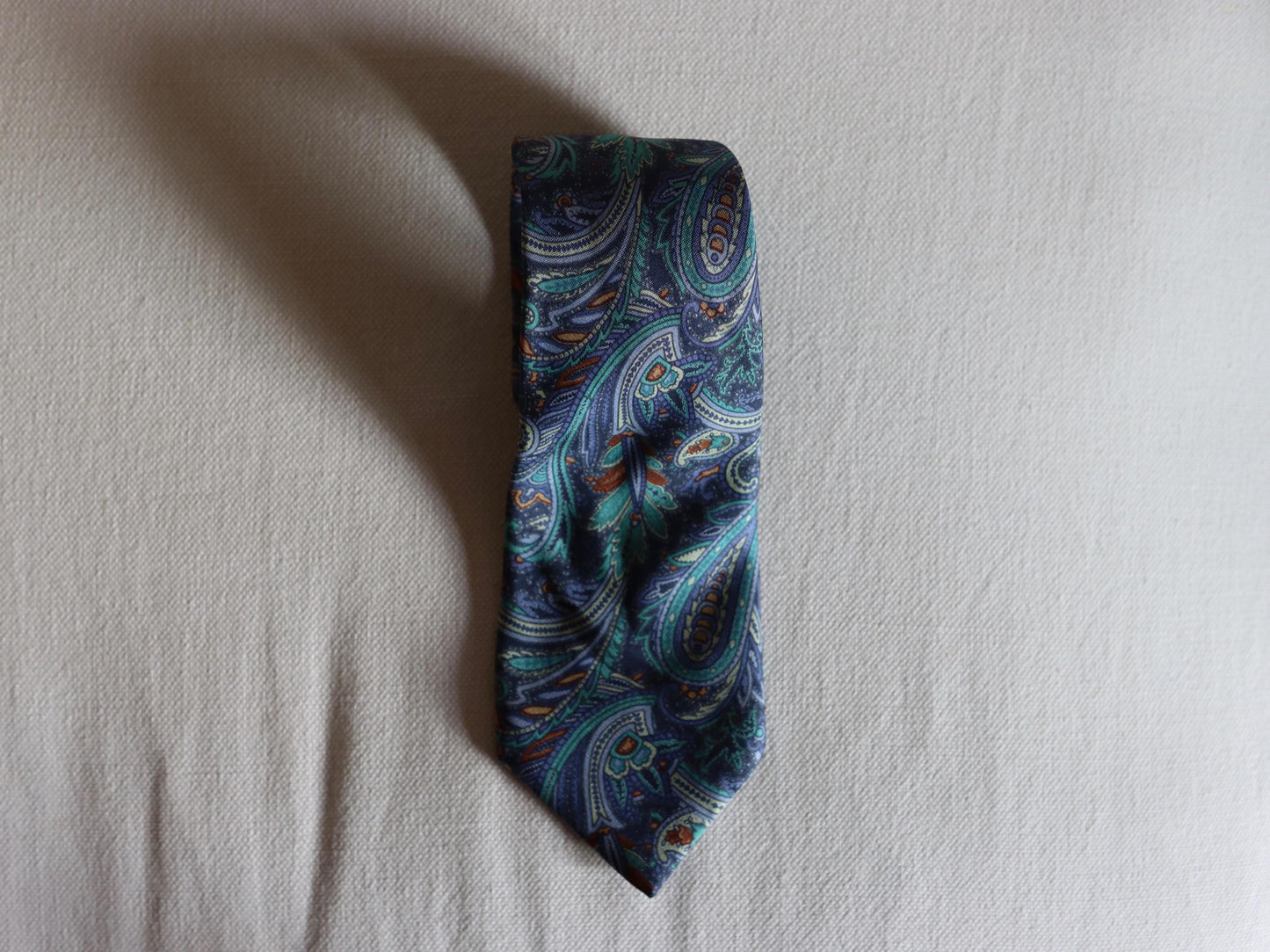 Liberty Blue Paisley Silk Tie