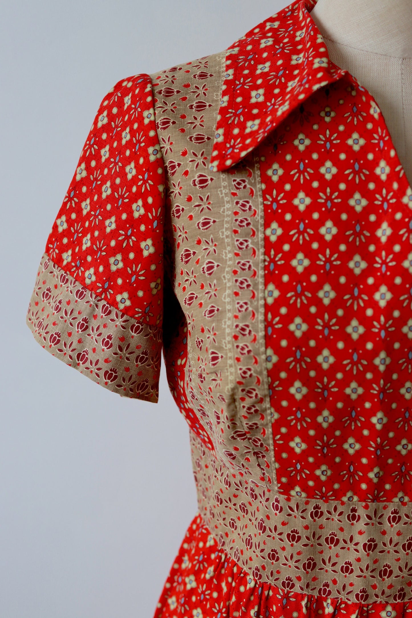 Vintage Handmade Folk Dress