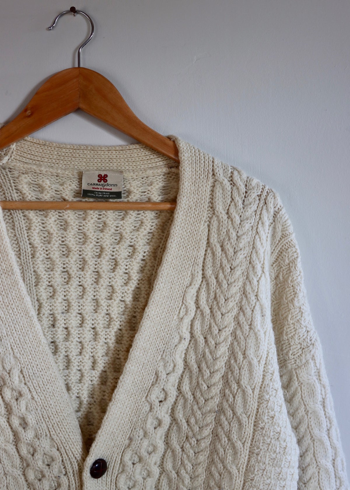 Carraigdonn Irish Cable Knit Cardigan