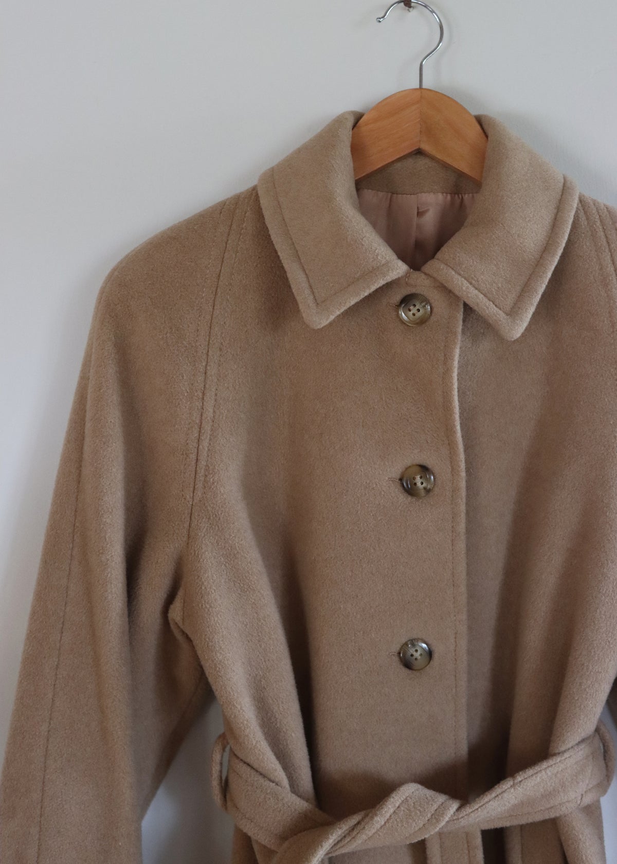 English Lady Cashmere Belted Midi Coat