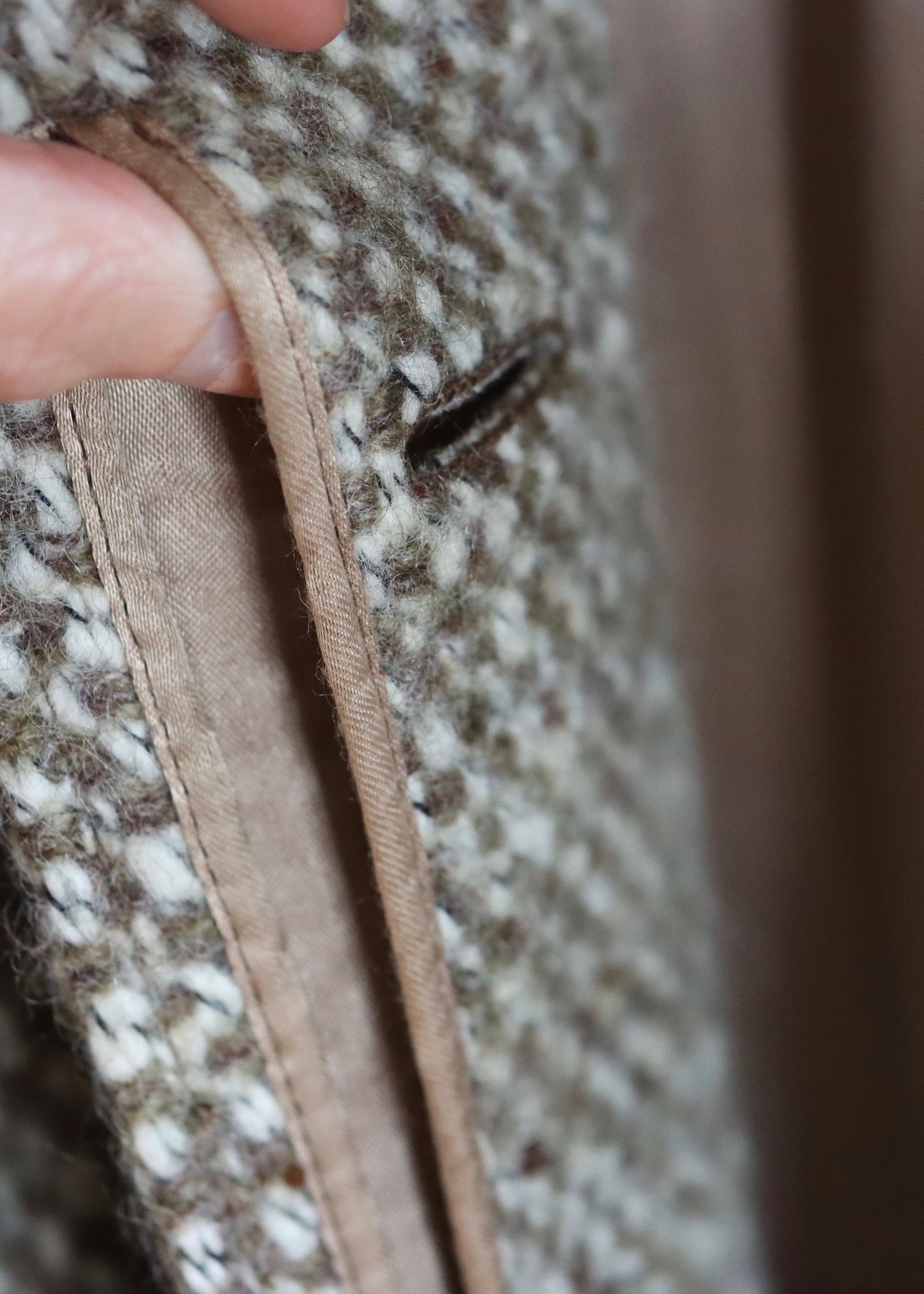 Sager Tweed 1970s Belted Coat