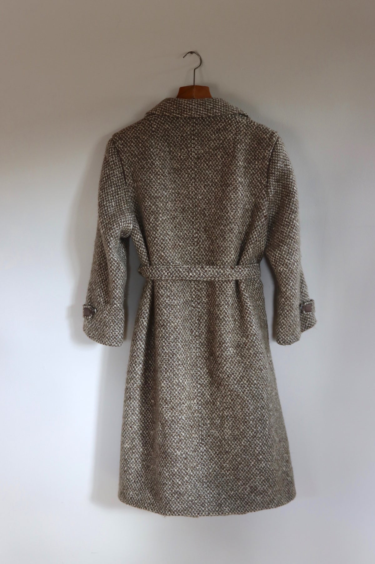 Sager Tweed 1970s Belted Coat