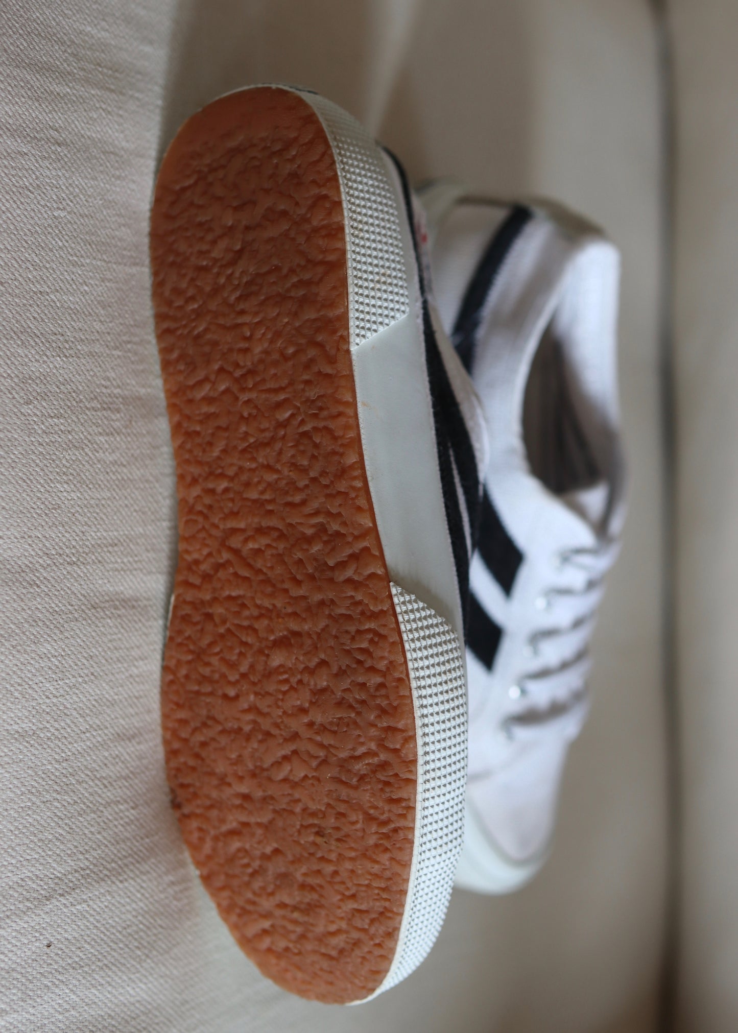 SUPERGA | White Plimsoles Sneakers | Size 4.5