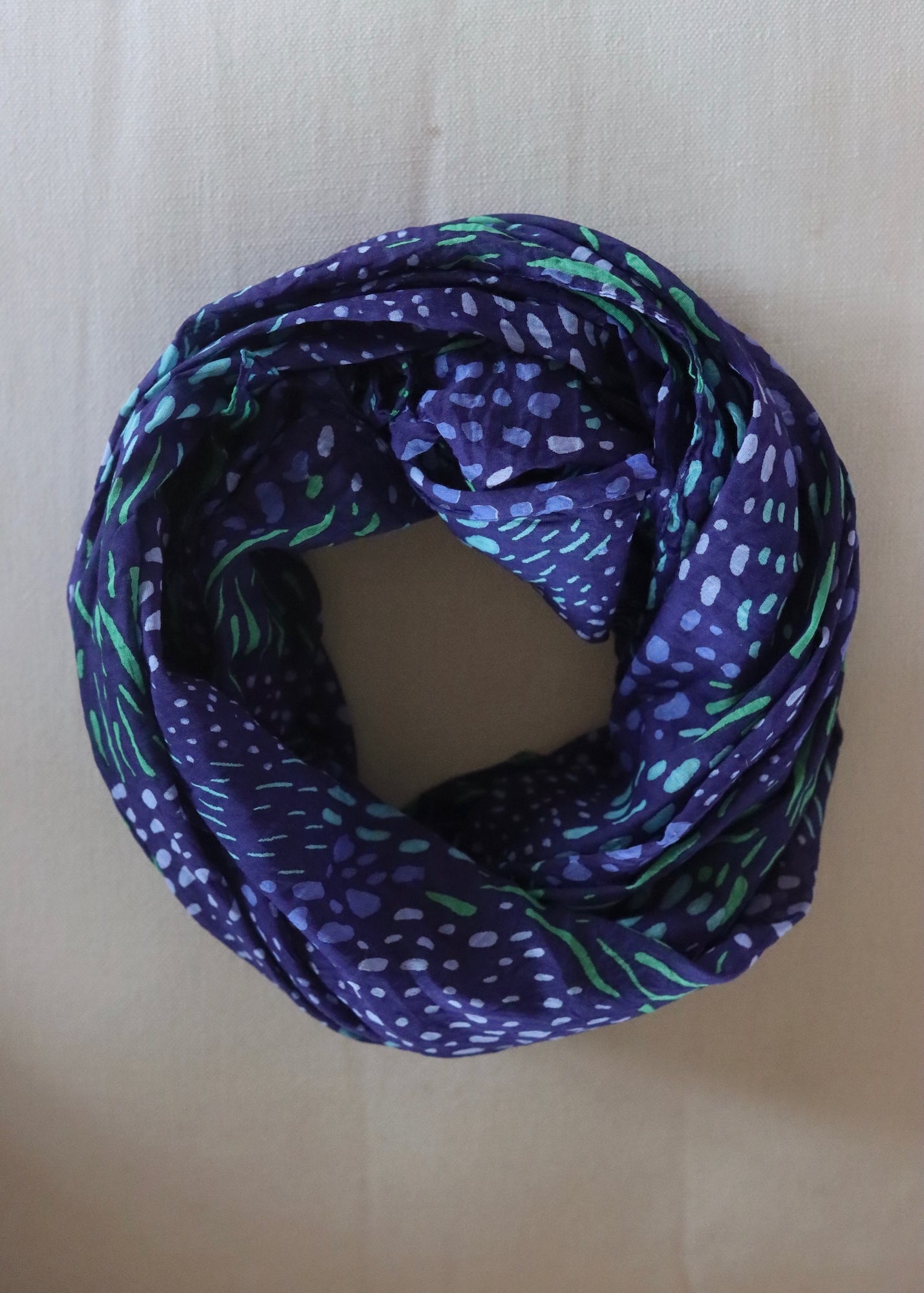 Large Indian Cotton Printed Scarf