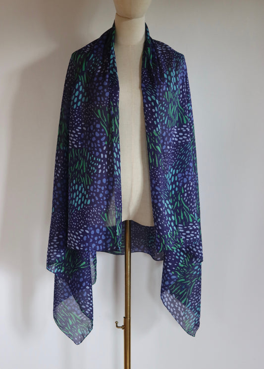 Large Indian Cotton Printed Scarf