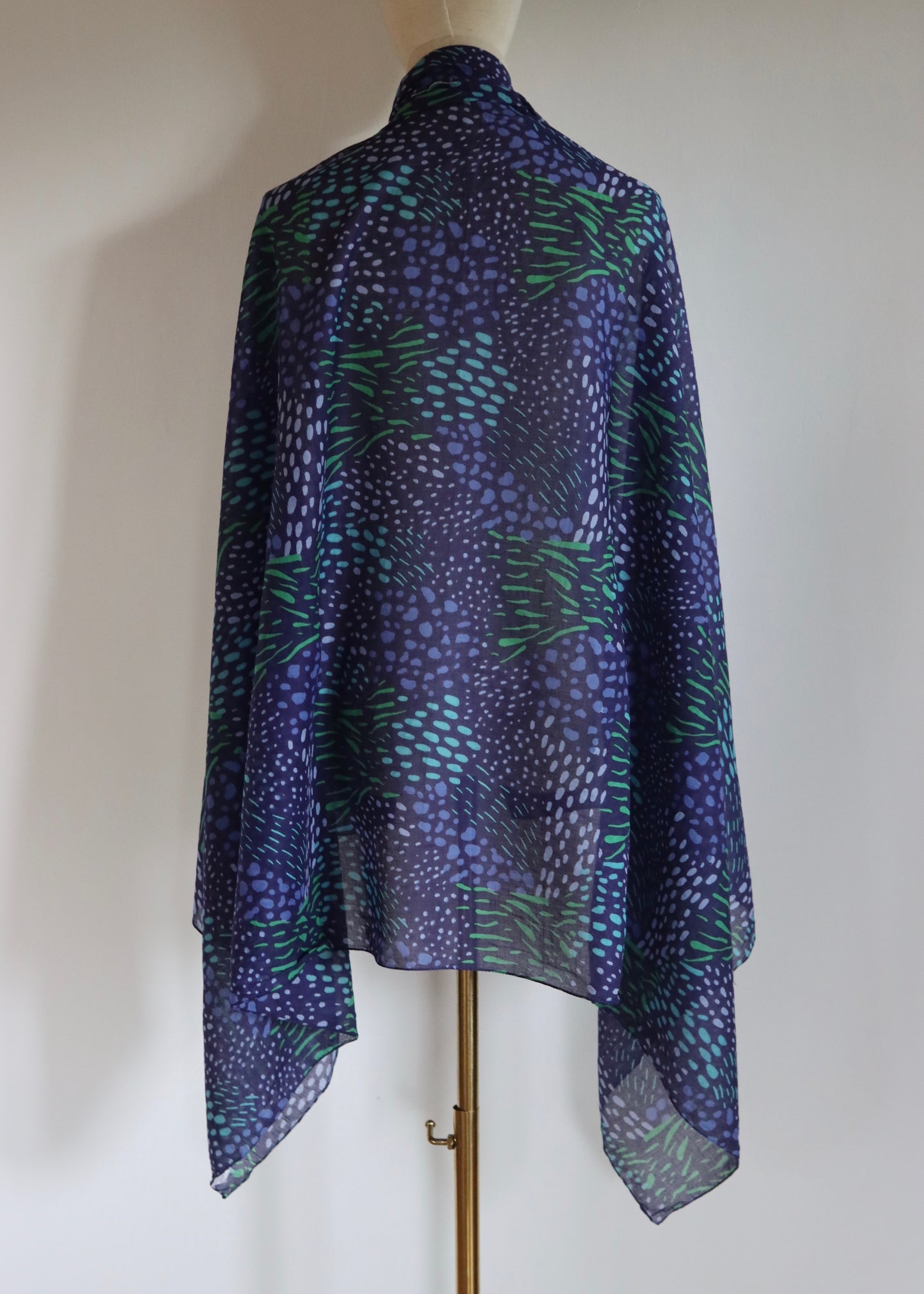 Large Indian Cotton Printed Scarf
