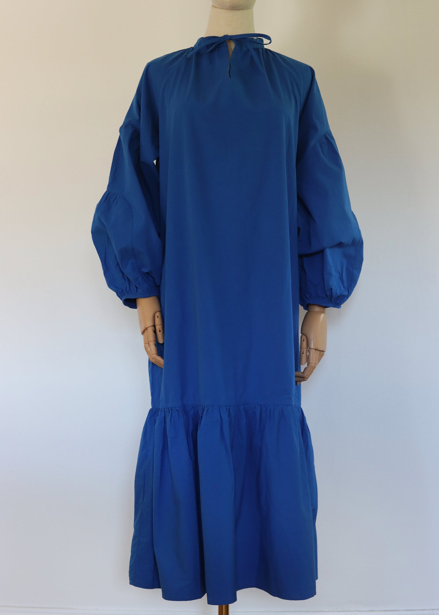 ODESSA Organic Cotton Dress in Cobalt Blue