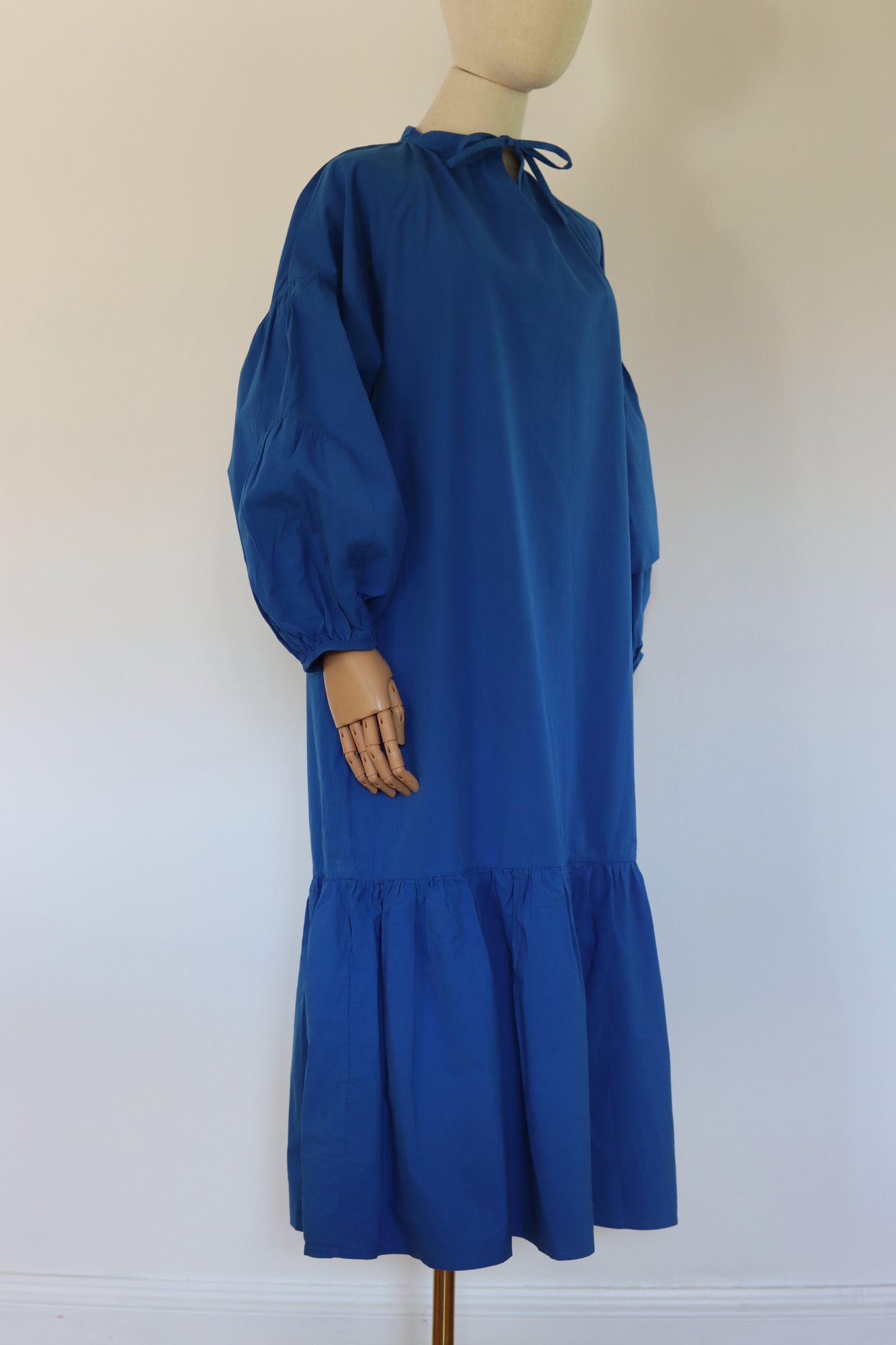 ODESSA Organic Cotton Dress in Cobalt Blue