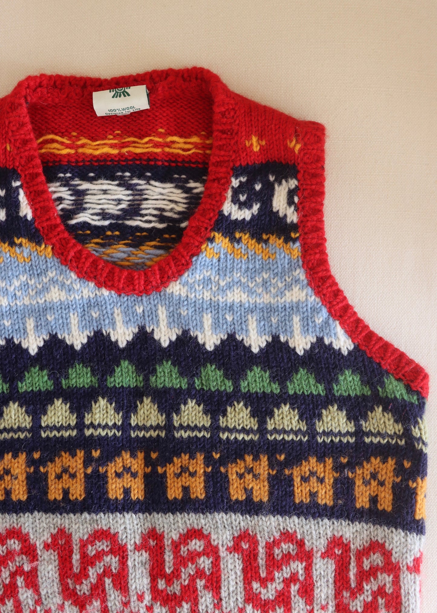 PACHAMAMA - Hand Knitted Wool Vest