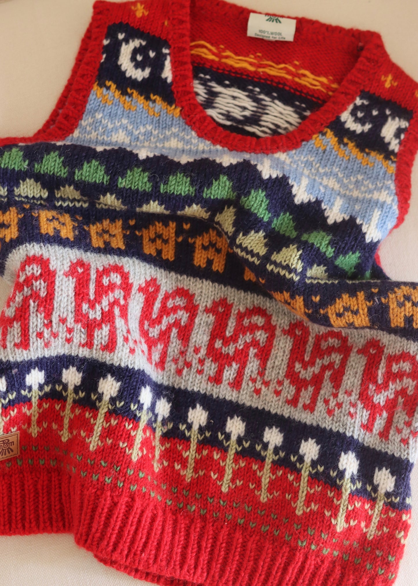 PACHAMAMA - Hand Knitted Wool Vest