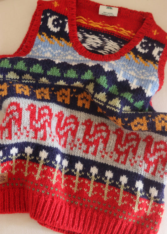 PACHAMAMA - Hand Knitted Wool Vest
