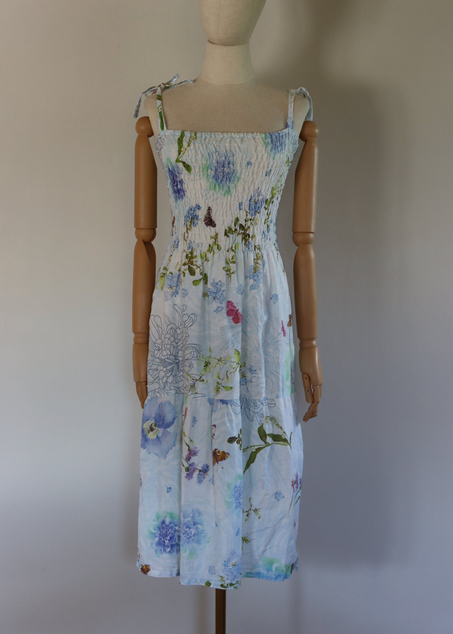 Mario Romano 70s Inspired Cotton Sun Dress