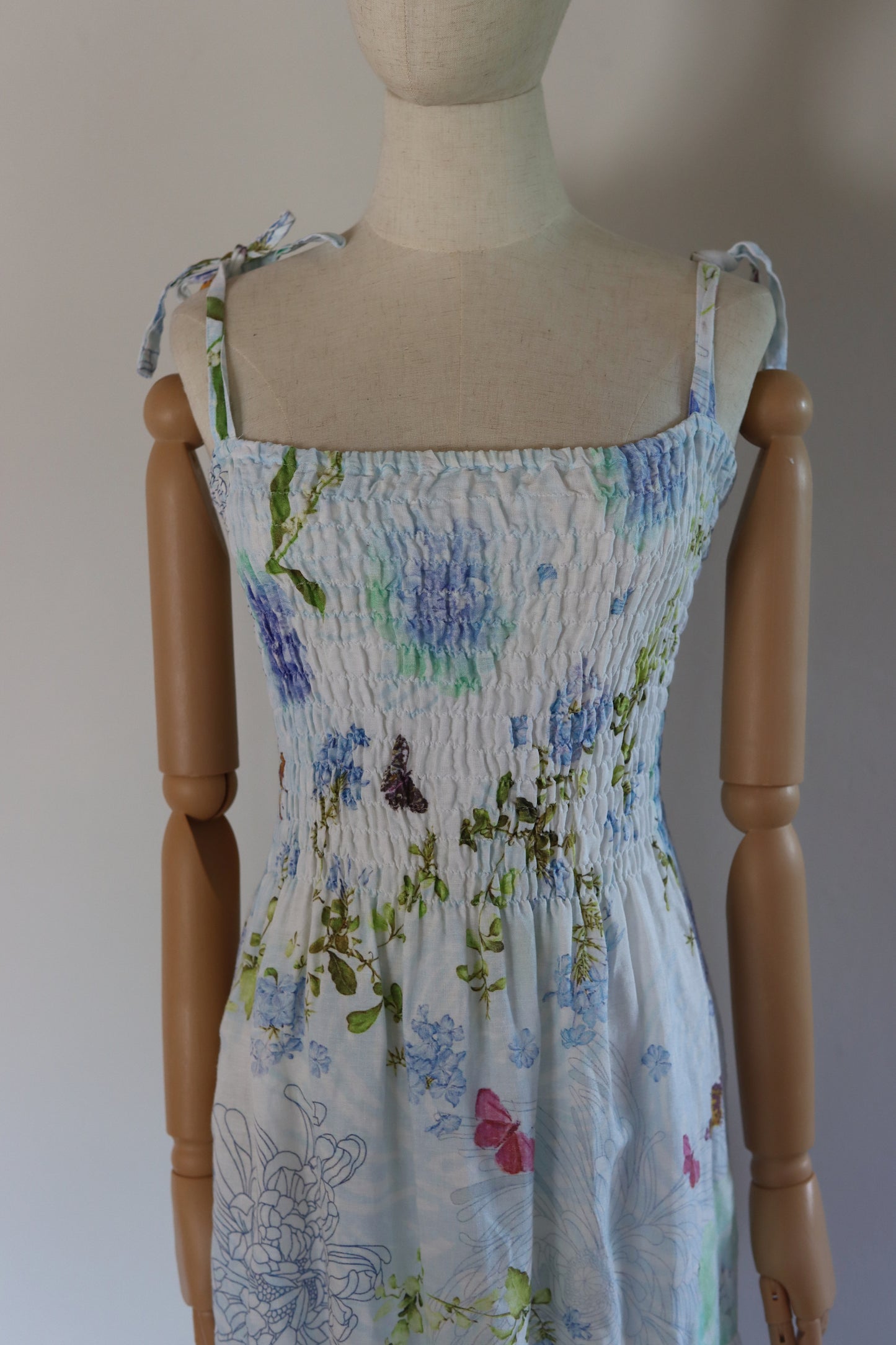 Mario Romano 70s Inspired Cotton Sun Dress