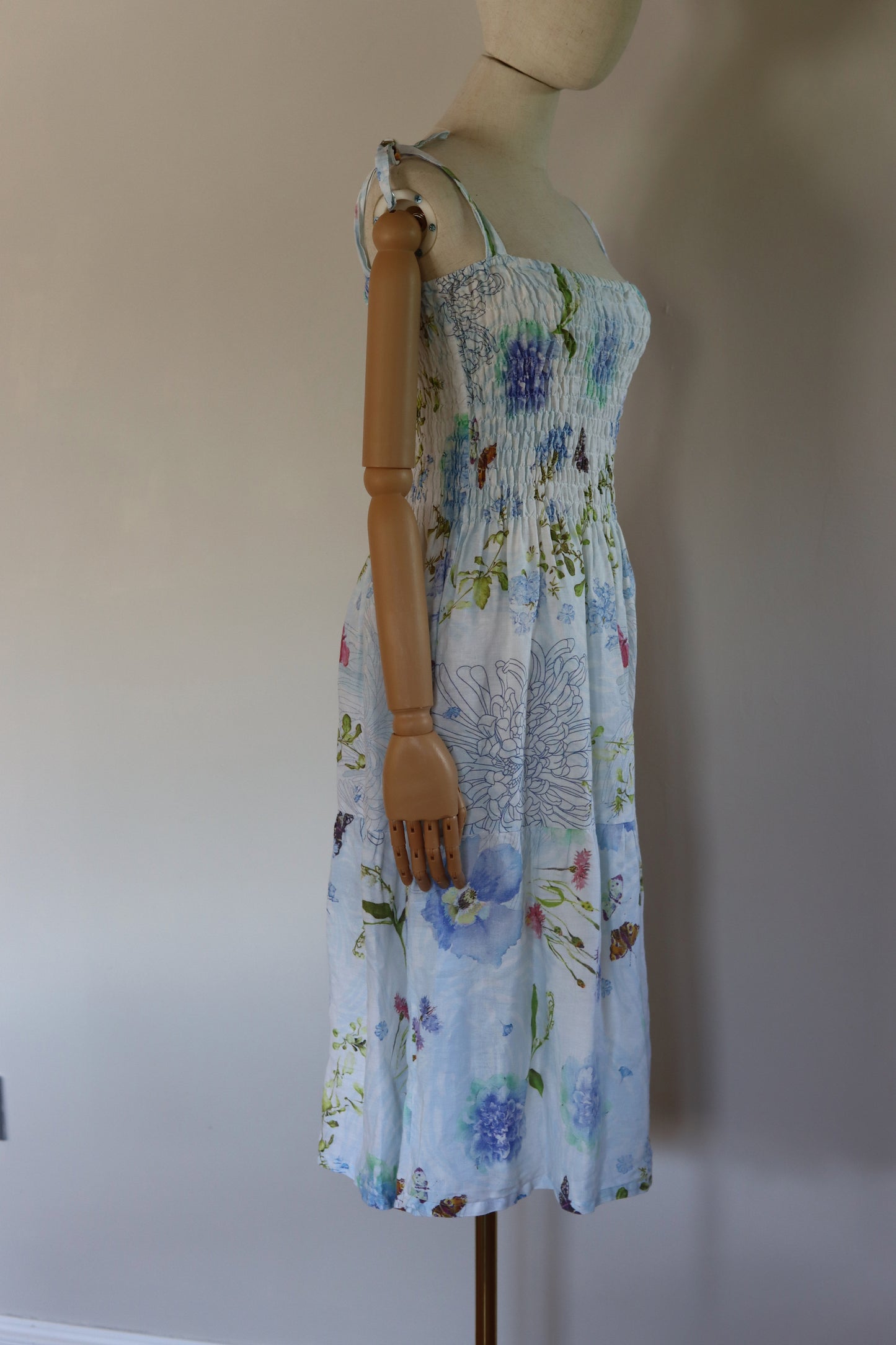 Mario Romano 70s Inspired Cotton Sun Dress
