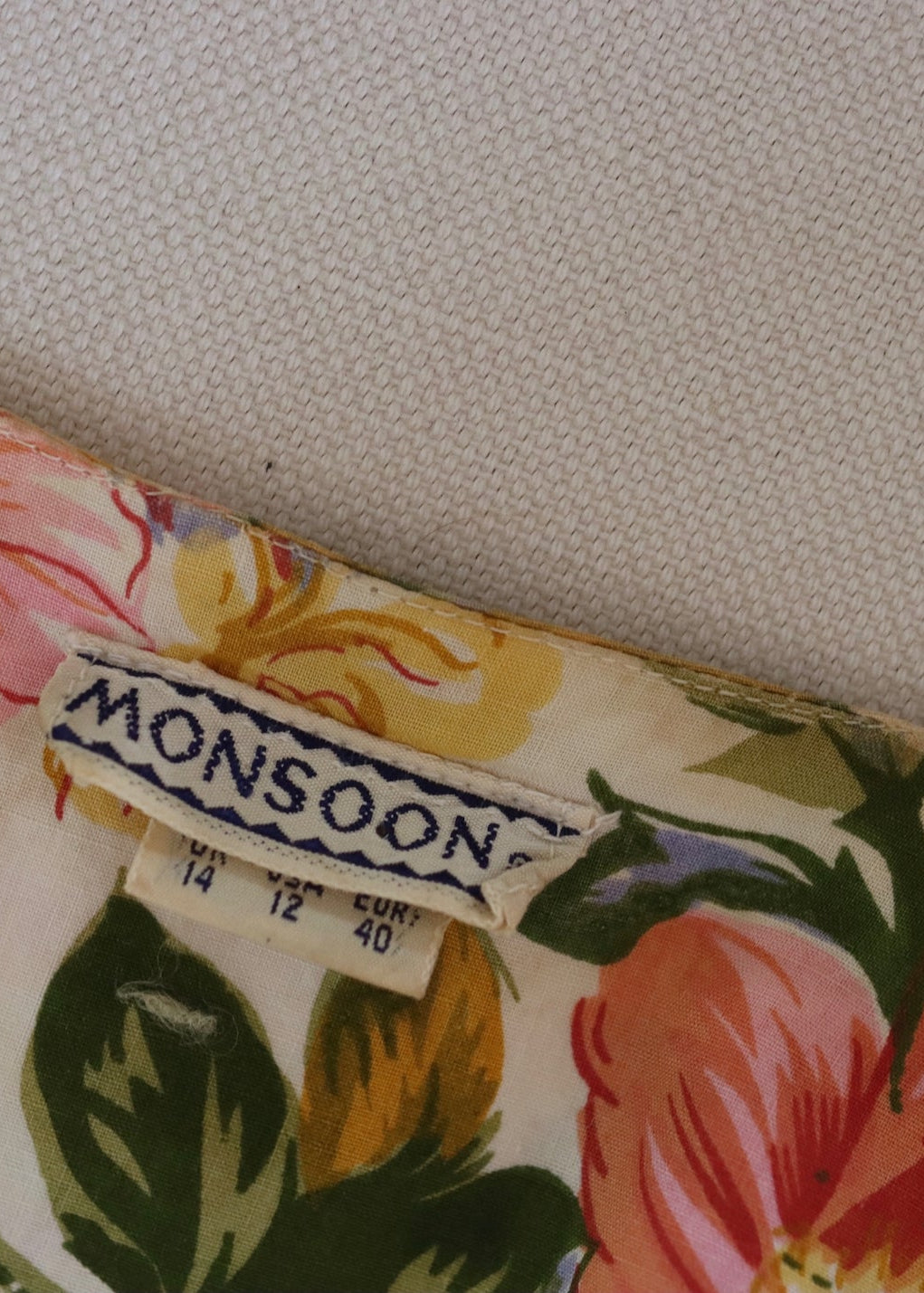 Vintage Monsoon Floral Indian Cotton Jacket