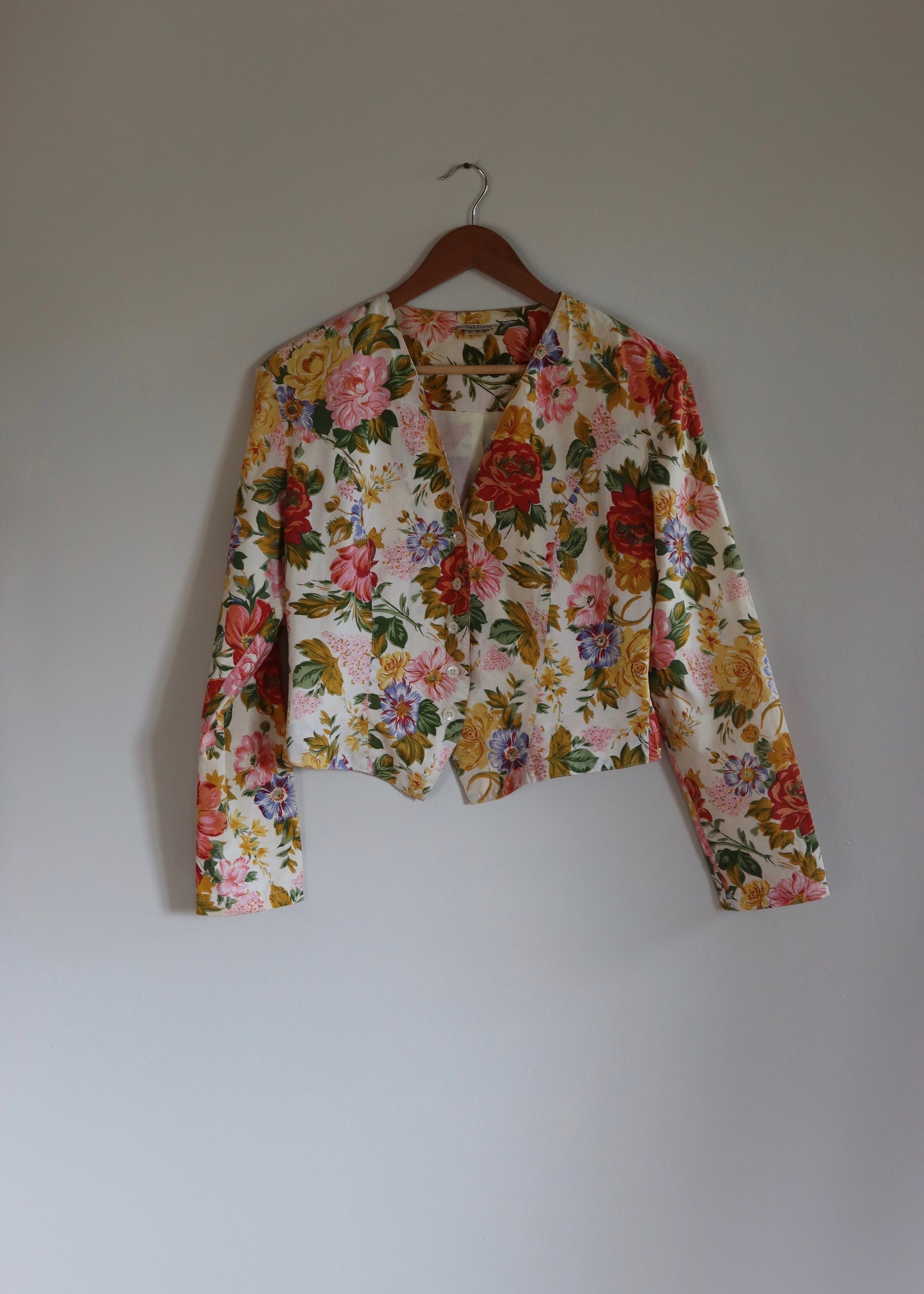 Vintage Monsoon Floral Indian Cotton Jacket