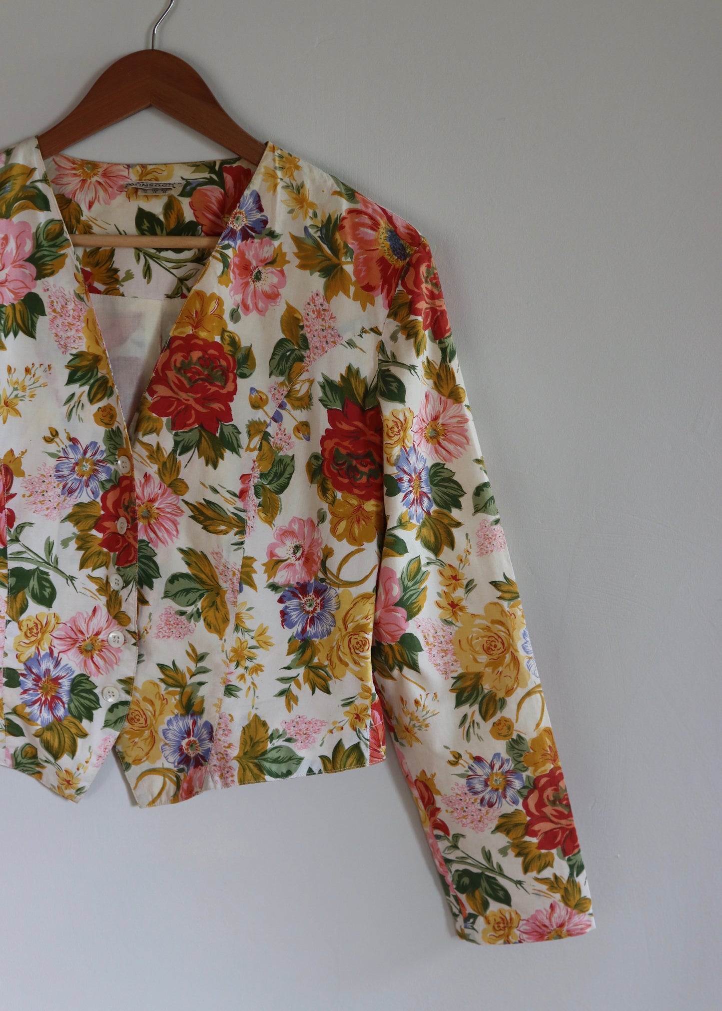 Vintage Monsoon Floral Indian Cotton Jacket