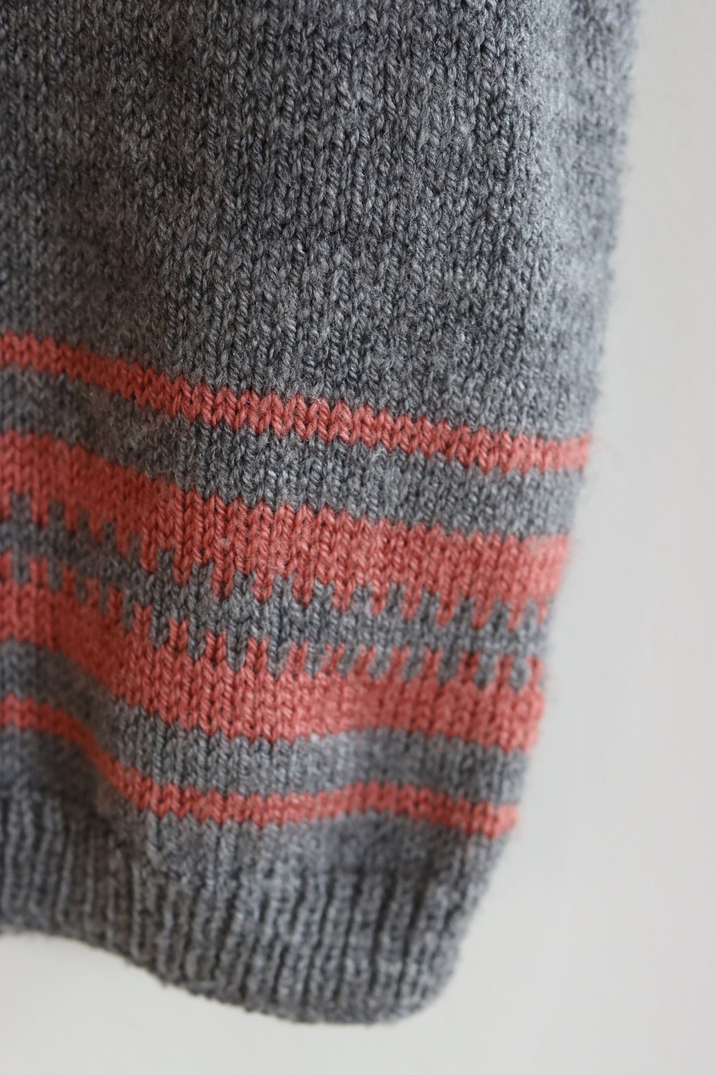 Grey Hand Knitted Vest