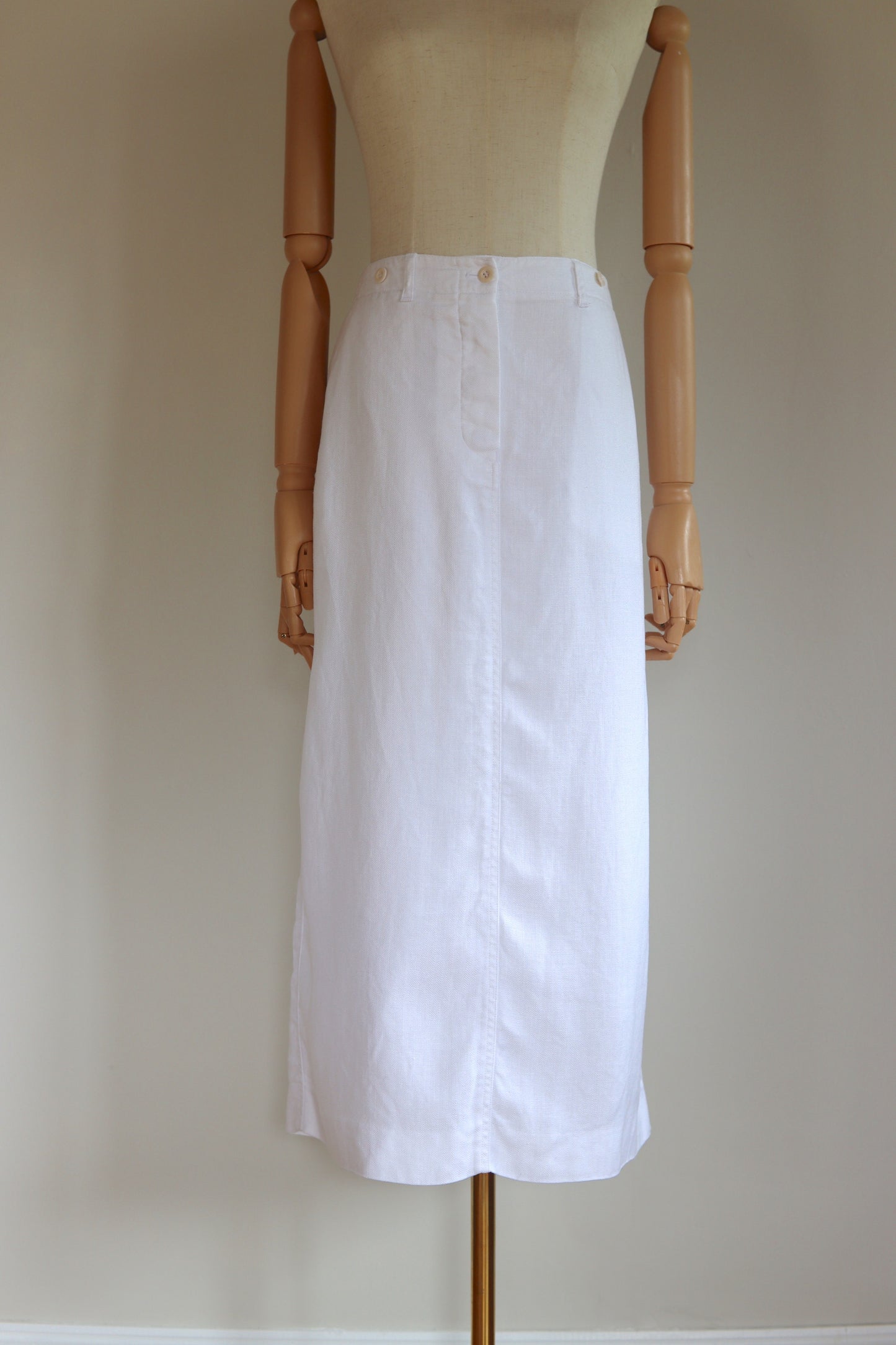 Margaret Howell | White Linen Maxi Skirt