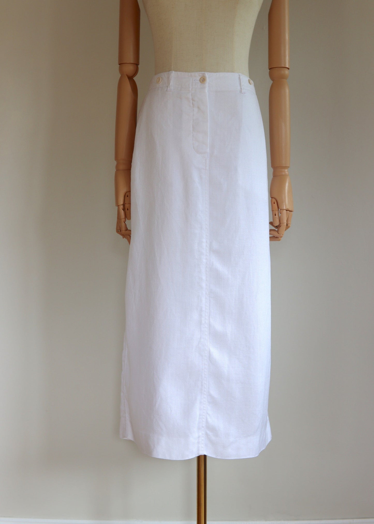 Margaret Howell | White Linen Maxi Skirt