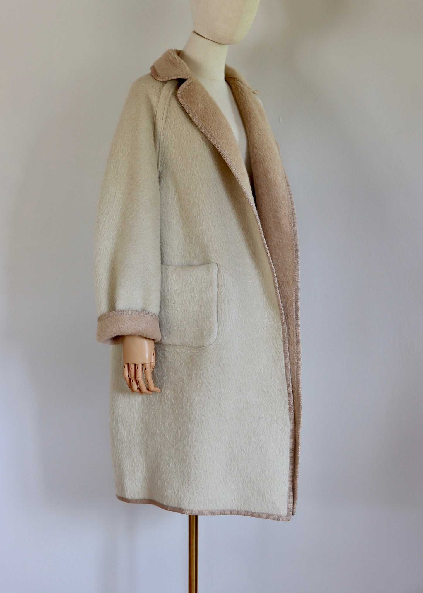1960s Llama Reversible Coat by ENGLISH LADY