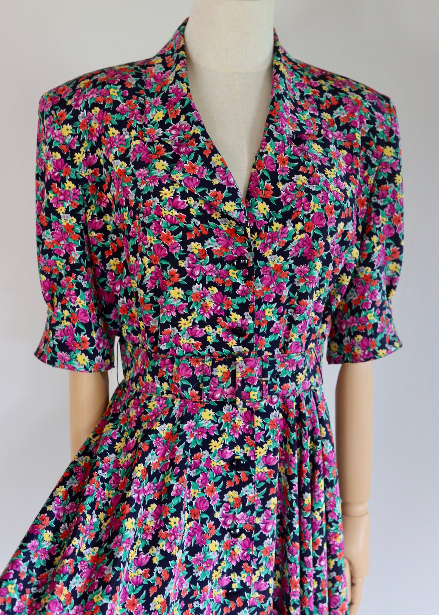 WINDSMOOR | 1940's Style Floral Shirt Dress