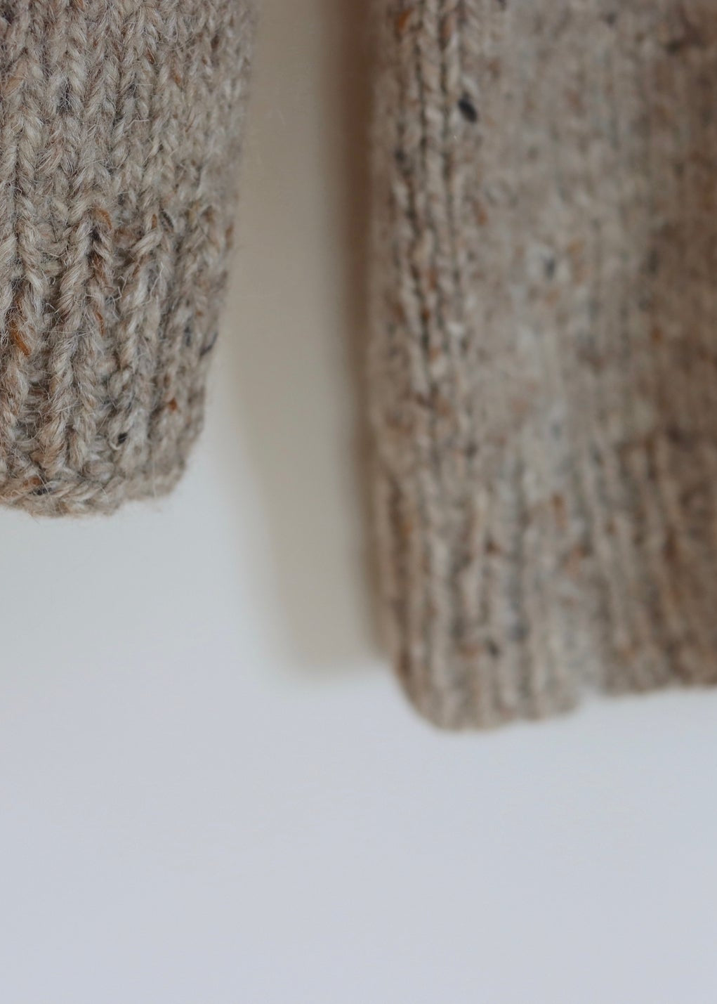 Oversized Hand Knitted Chunky Wool Fishermans Jumper