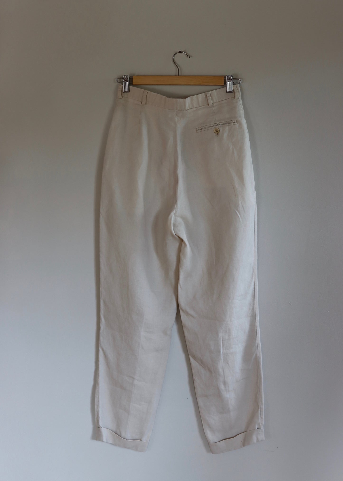 Margaret Howell | Cream Linen Trousers