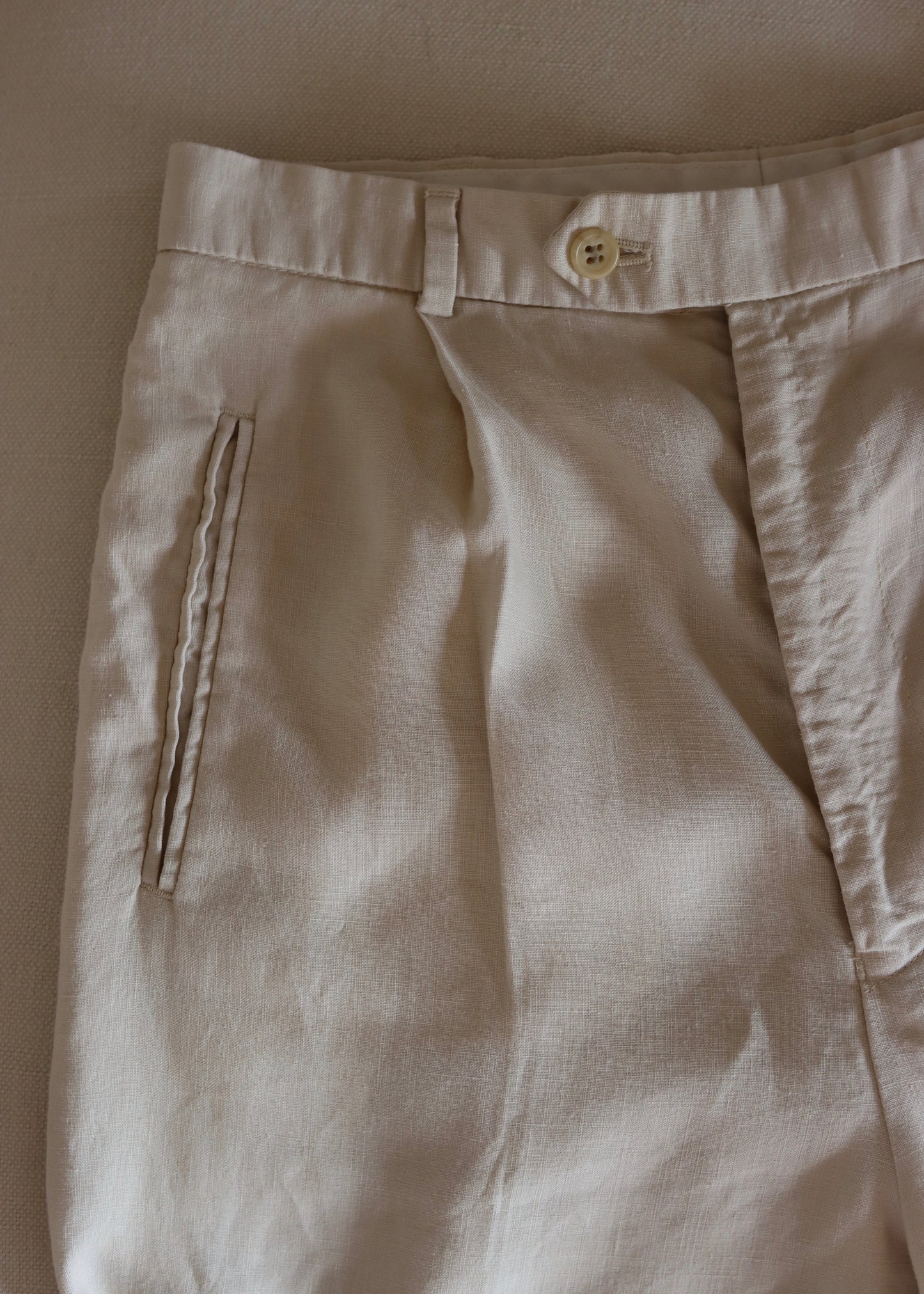 Margaret Howell | Cream Linen Trousers