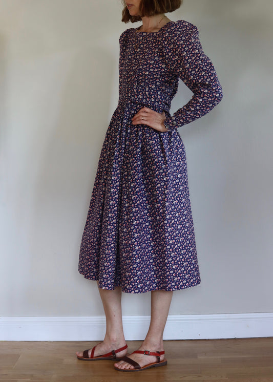 Laura Ashley Floral Dress | 1980s