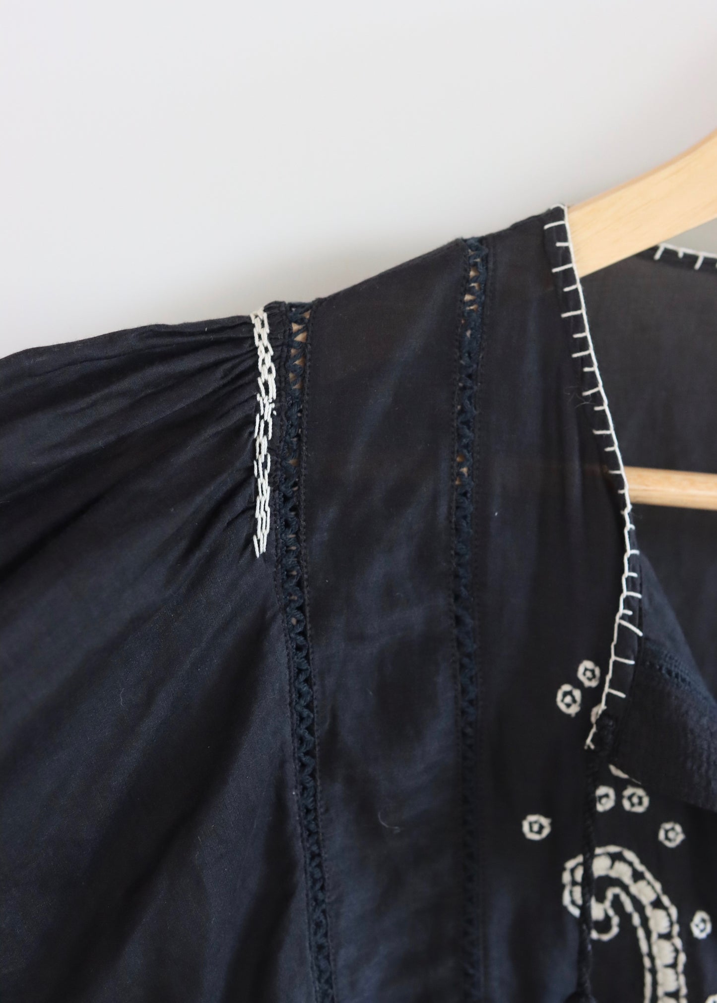 DAY-Birger Mikkelsen | Black Embroidered Blouse