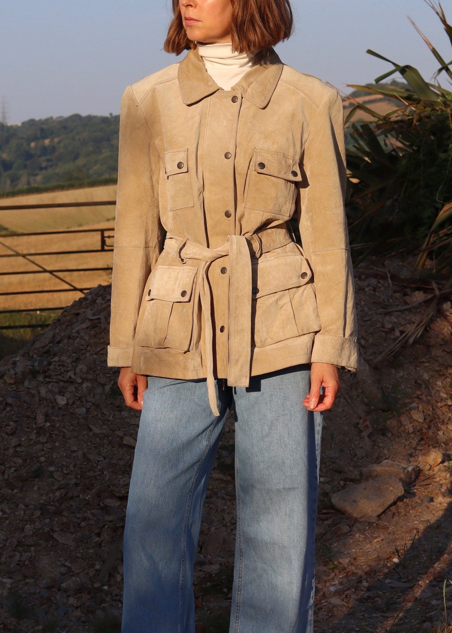 Suede Safari Jacket