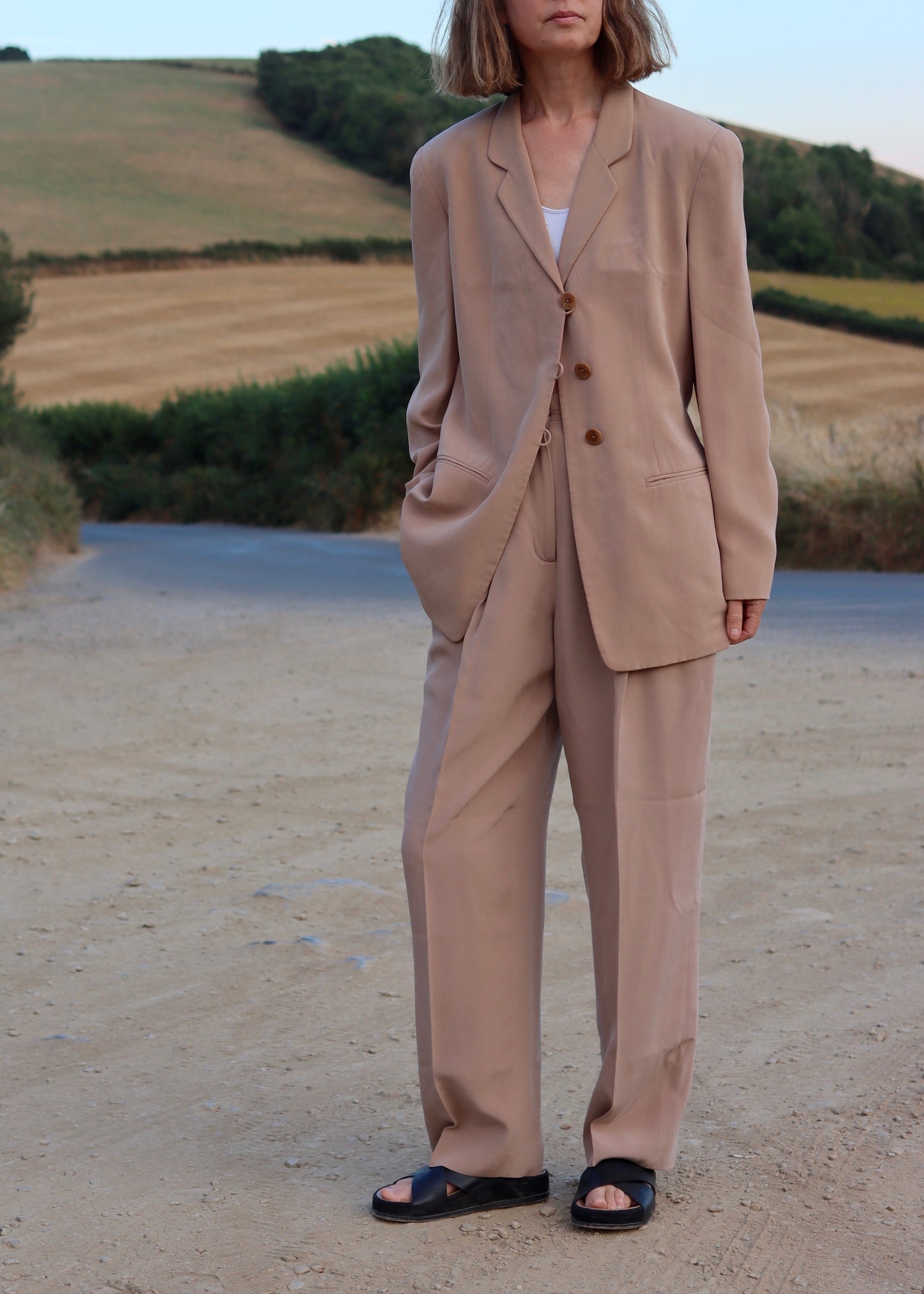All Silk Womens Trouser Suit