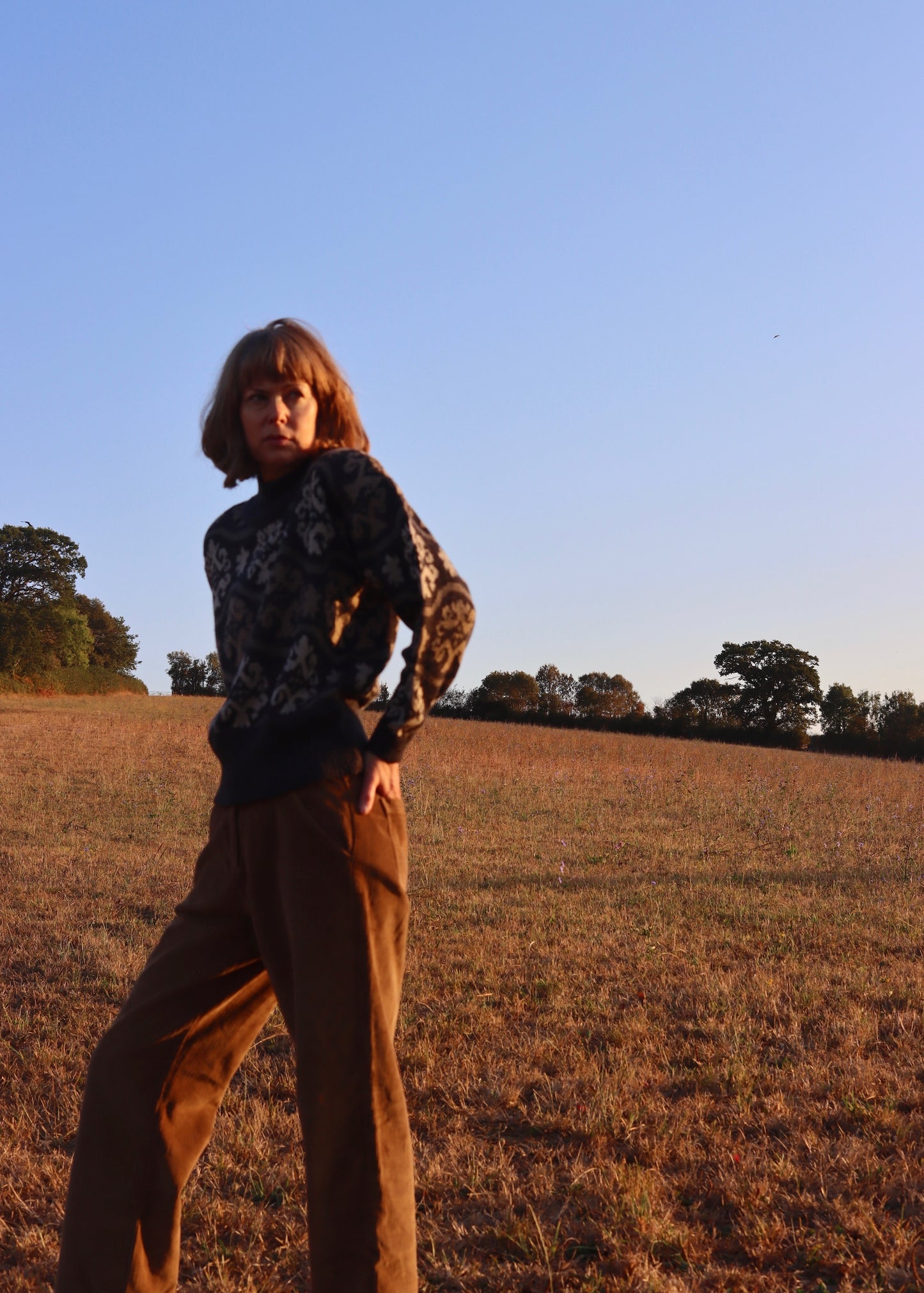 ESPIRIT 80s Jacquard Jumper