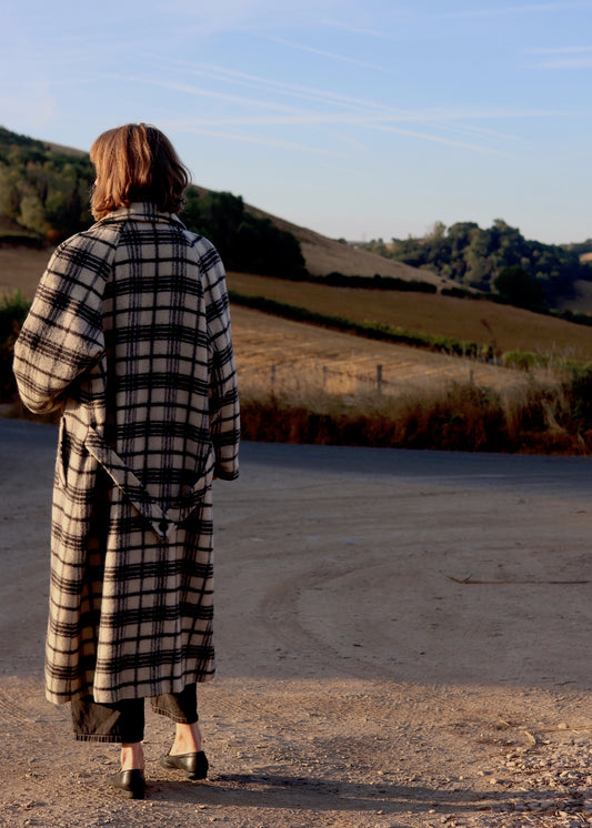 JOHN WEITZ | Oversized Plaid Coat