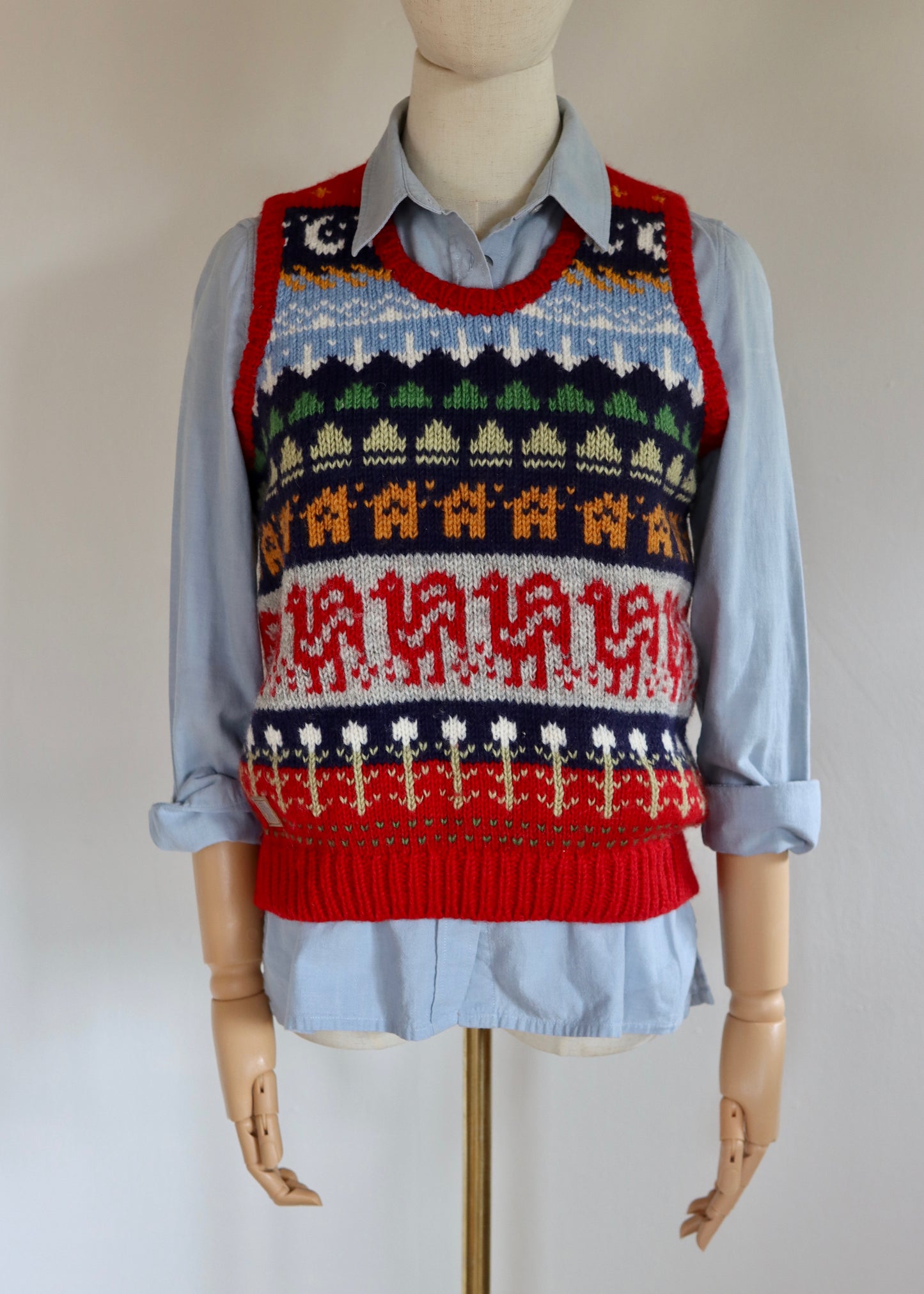 PACHAMAMA - Hand Knitted Wool Vest