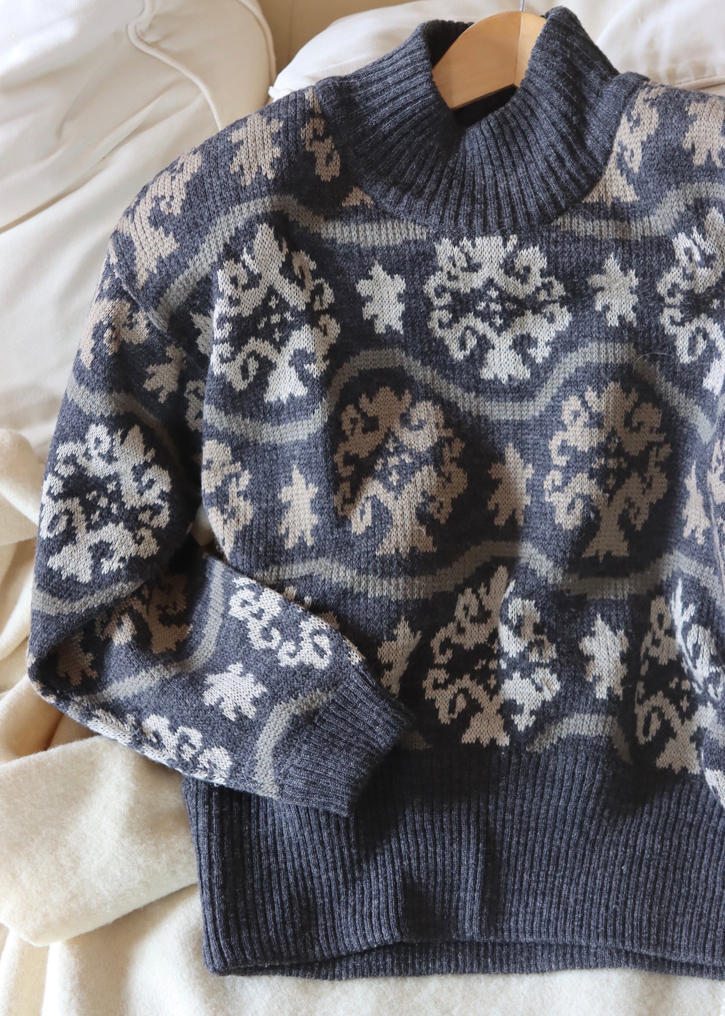 ESPIRIT 80s Jacquard Jumper