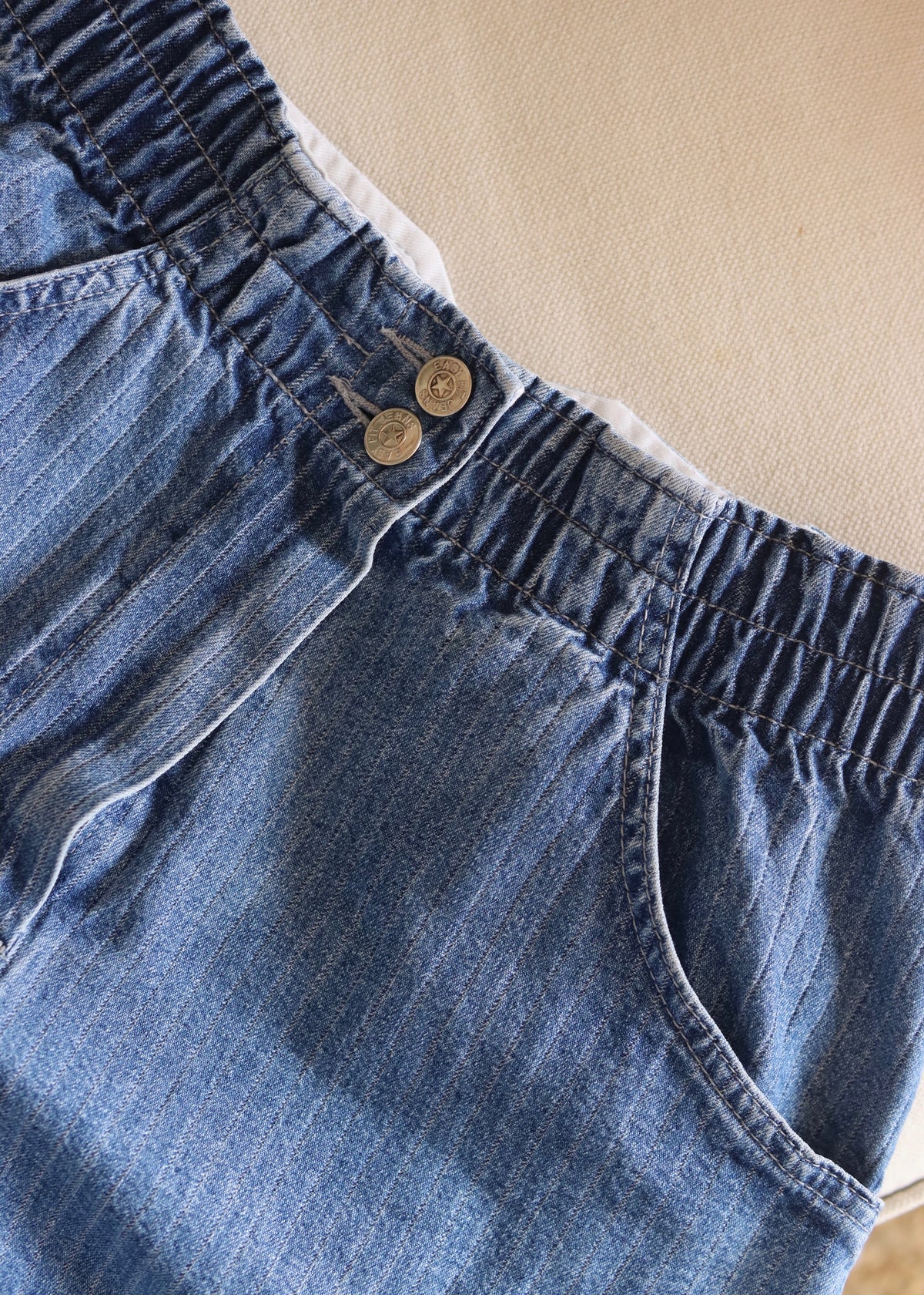 Vintage 80s St Michael Tapered Mom Stripe Jeans