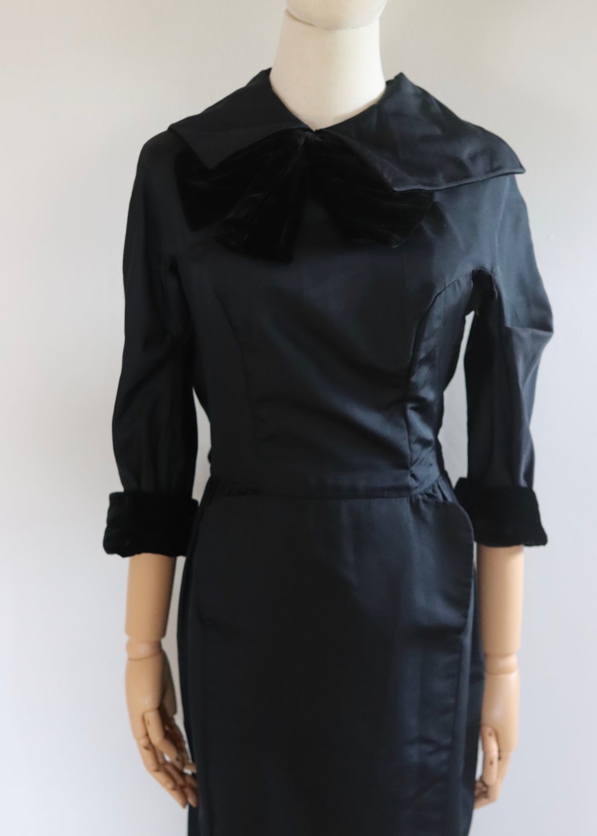 CEIL CHAPMAN | 1950s Black Cocktail Dress